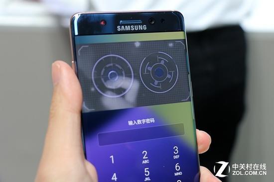 三星Note7虽然带来了虹膜识别解锁,但也并没有真正火起来