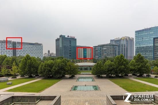 24mm端测试样张(红框内为对比区域)