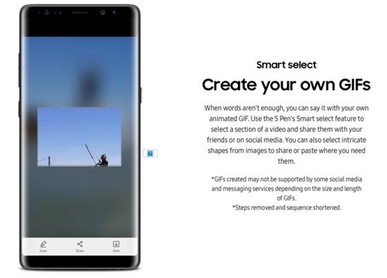 Smart Select智能多截图功能还可以截下你喜欢的视频,随时做成GIF格式的表情包发给朋友。