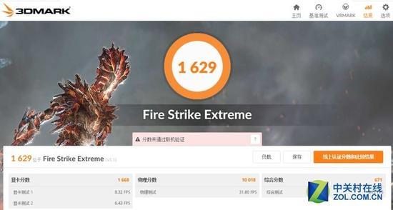 Fire Strike Extreme测试项目