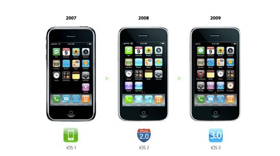 iOS1是没有App Store的,苹果原想打造一个纯使用Web App扩展的系统