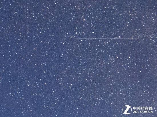 D850使用ISO 5000拍摄,星空100%截图