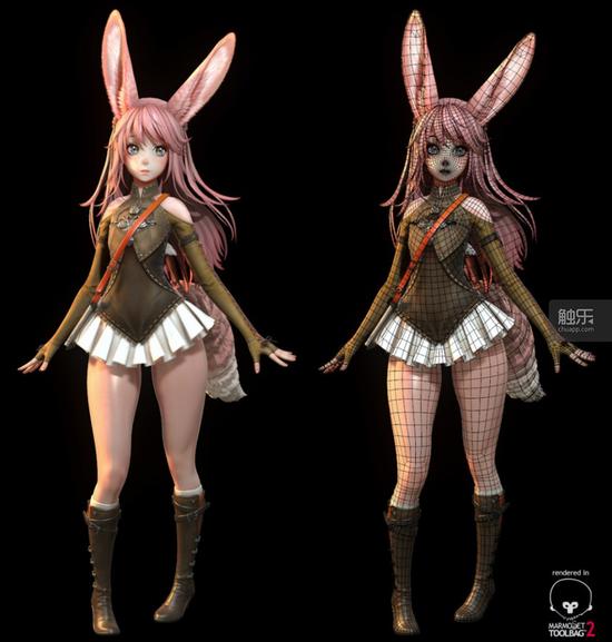 虽然Bluehole否认了《TERA》续作的传言,但《Project EXA》公开的酷似《TERA》人气种族艾琳的3D建模再度引起猜测