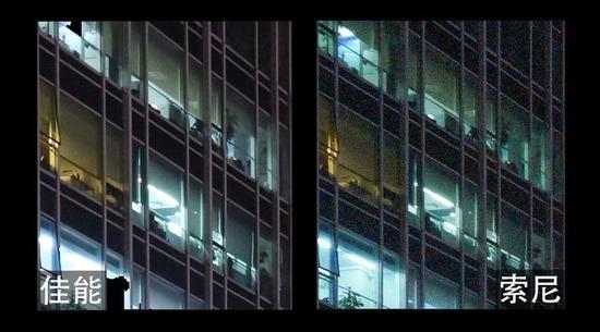 ISO 6400的画面高光区域对比