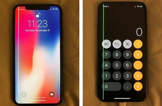 iPhone X”绿线门“(图源:Macrumors)