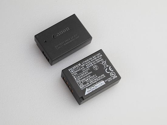 富士X-T20与佳能EOS M6对应两型号的电池