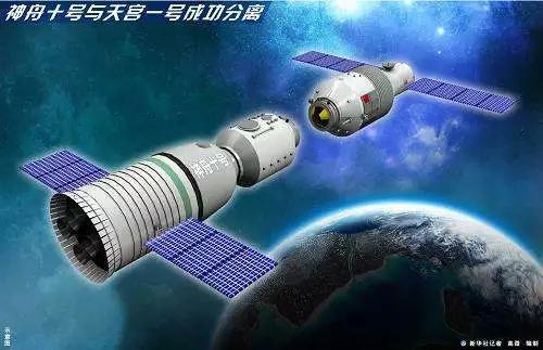 天宫一号与神舟十号,图自新华社
