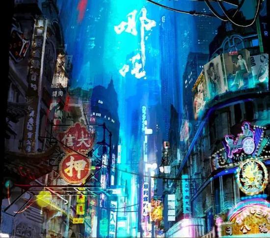 ▲《新神榜:哪吒重生》中的富人区图景采用了art deco风格