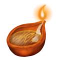 ▲ diya lamp(印度陶碗油灯)