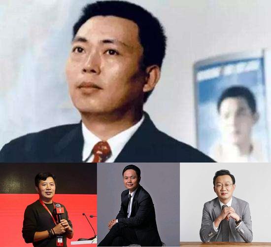 上:段永平;下从左至右:金志江、陈明永、沈炜