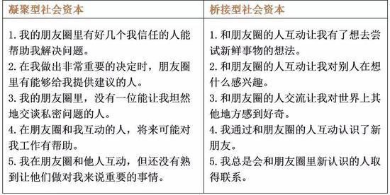 表2.个体线上社会资本度量