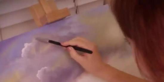(这是一个以作画为内容的ASMR节目)