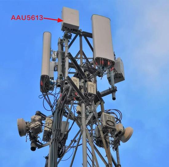 ▲位于曼彻斯特郊外的5G AAU5613设备