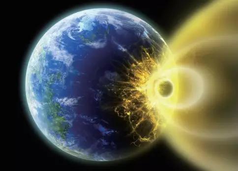 图5 小行星撞击地球示意