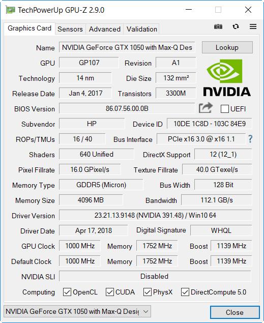 我们用3D Mark对这款GTX 1050进行一个全方位测试。