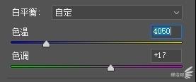 photoshop中的色温滑块