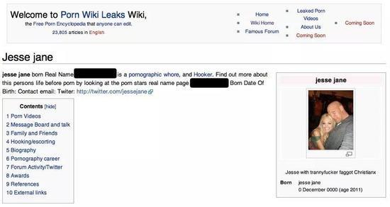 在PornWikiLeaks的页面上,专门有一栏内容写着此人的家庭和朋友