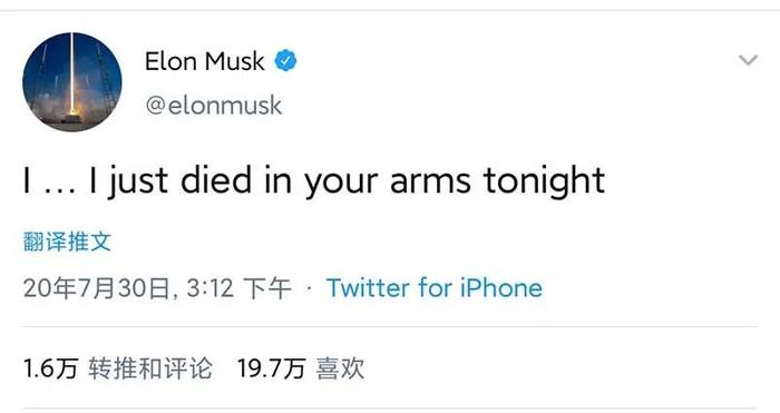 ▲马斯克推特截图