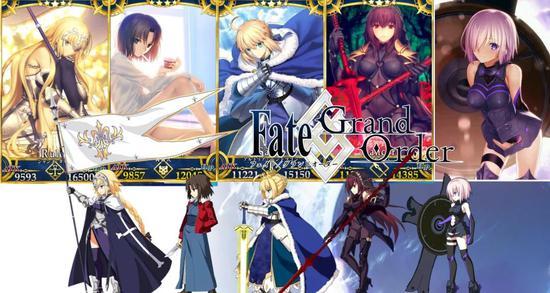 图:B站热门手游FGO