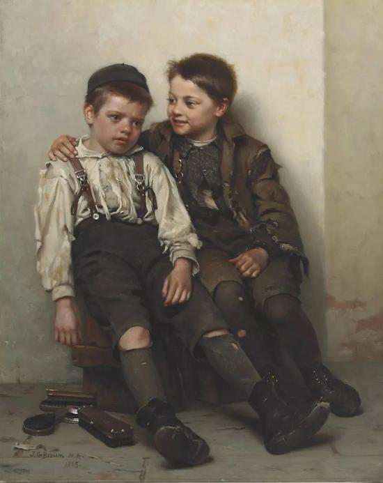 John George Brown - Sympathy | wikimedia