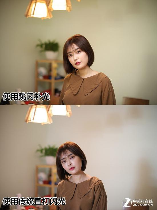相较于直打闪光,470EX-AI的自动跳闪也拥有更好的补光效果