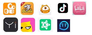 图 3 选取调查的直播App样本图