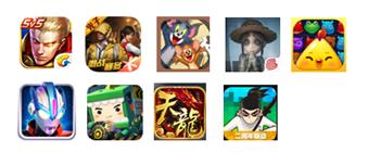 图 2 选取调查的手机游戏App样本图