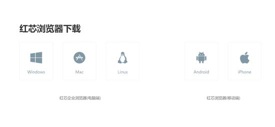 红芯浏览器已经停止下载,图源红芯时代官网