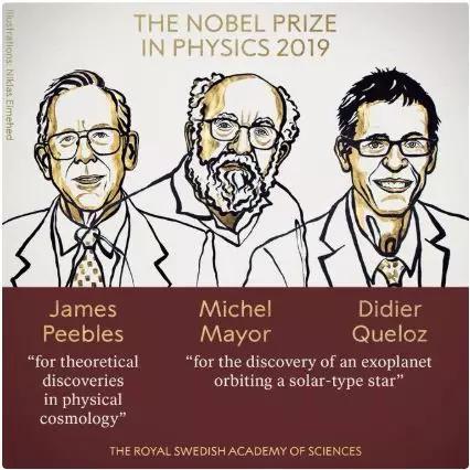 从左往右,第二位和第三位就是这对幸运的师徒啦(图片来源:https://www.nobelprize.org)