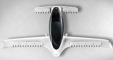 Lilium Jet的主翼翼展达10米。图源:Lilium Jet