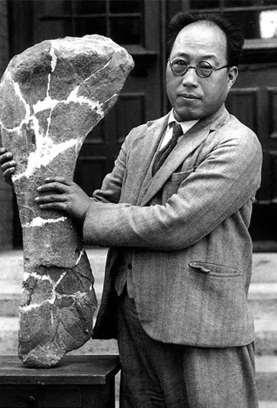 杨钟健与青岛龙,出处:神秘的地球网