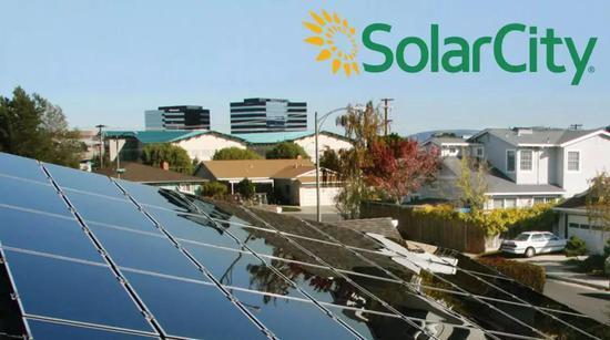 (Solarcity安装的太阳能面板,图片来自网络)