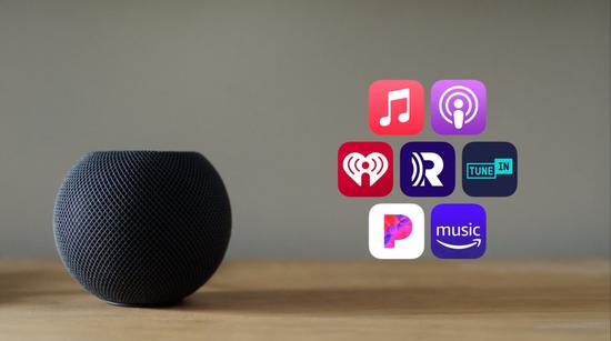 HomePod Mini提供的流媒体音乐服务 来源 / 苹果发布会截图
