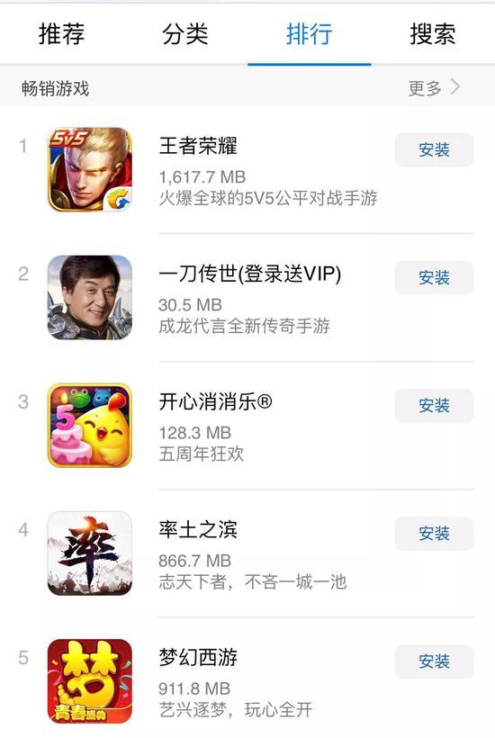 华为这样的安卓榜,也有一些刷榜行为