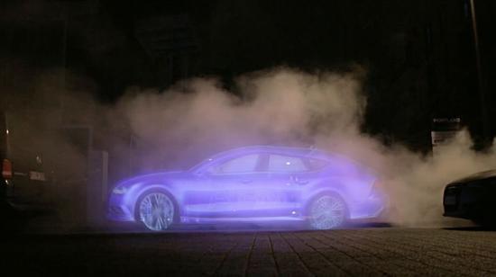 ▲水雾投影目前效果并不理想