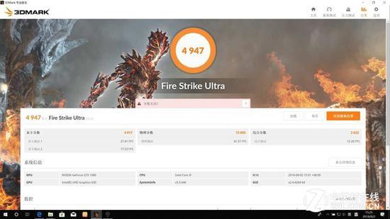 Fire Strike Ultra模式成绩4947