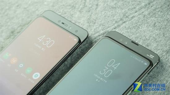 联想Z5 Pro(左)对比小米MIX 3(右)