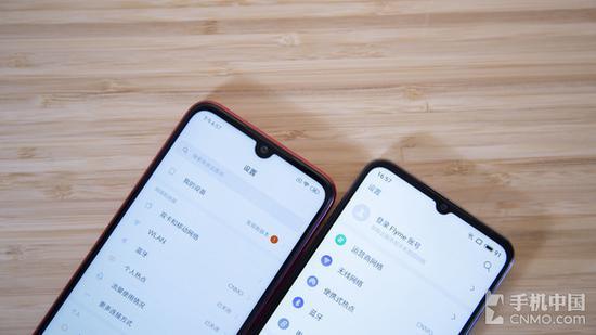 魅族Note9的水滴更浅