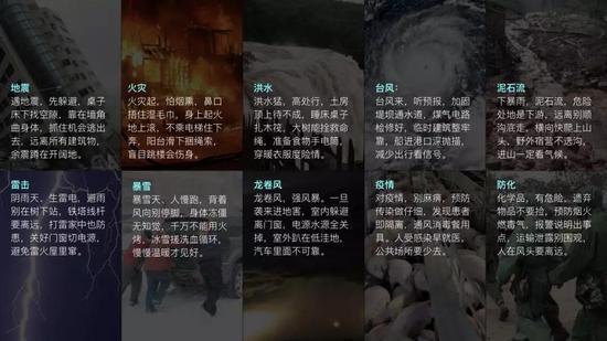 灾害预防口诀