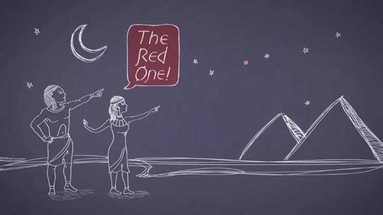 古埃及人看火星的假想图。来源:NASA/Mars in a Minute