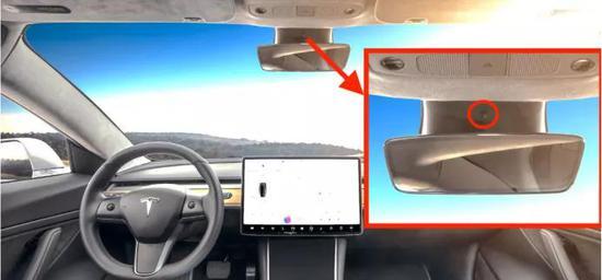 Model 3 车内摄像头