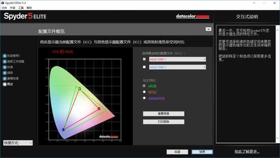 ▲65%的sRGB