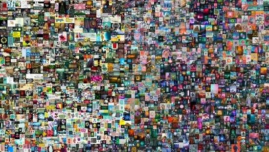 艺术家Beeple的NFT作品《Everydays:The First 5000 Days》,图源网络