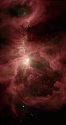 (美丽的猎户座星云,正在通过聚集物质的方式孕育新的恒星。图片来源:NASA)