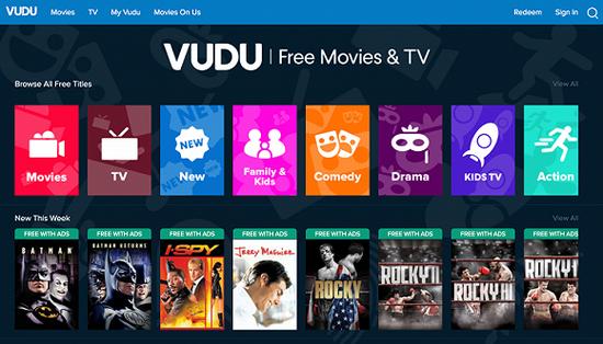 沃尔玛现有线上平台Vudu