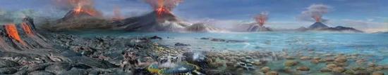 早期地球环境(图片来源:南京古生物所)
