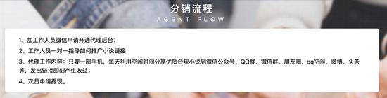 某分销平台展示的具体流程