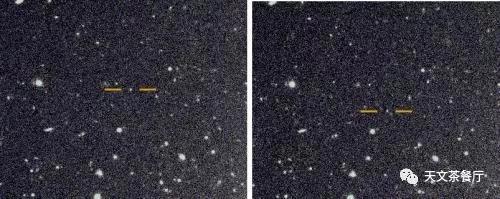 土星新卫星之一被发现时的照片,每张照片累计曝光1小时。(来源:Carnegie Institution for Science/Paolo Sartorio)