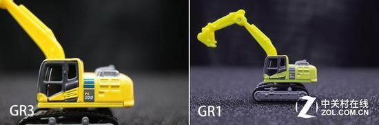 GR3(左)的微距能力有了非常大的提升