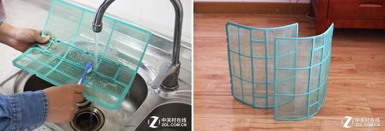 清洗空调内机过滤网